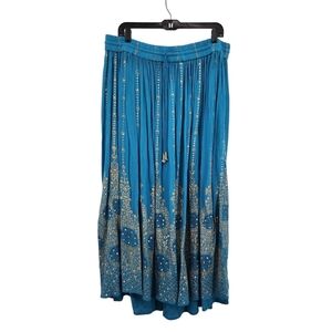 Monroe & Main Women's Plus Gypsy Boho Maxi Skirt - 1X